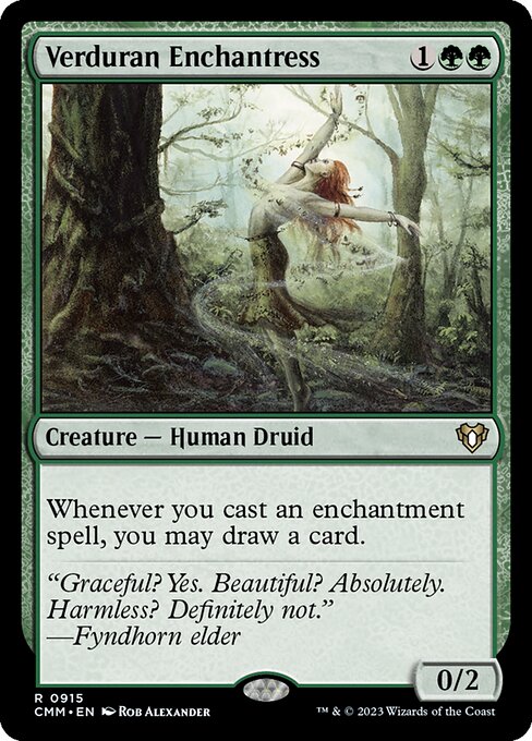 Verduran Enchantress - Commander Masters Magic card