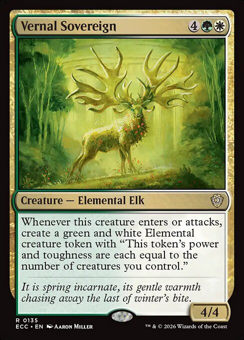 Vernal Sovereign - Lorwyn Eclipsed Commander Magic card