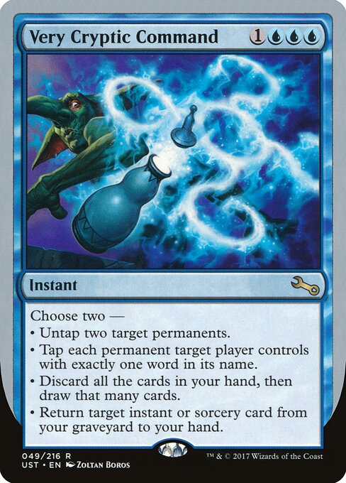Very Cryptic Command - Unstable Magic card