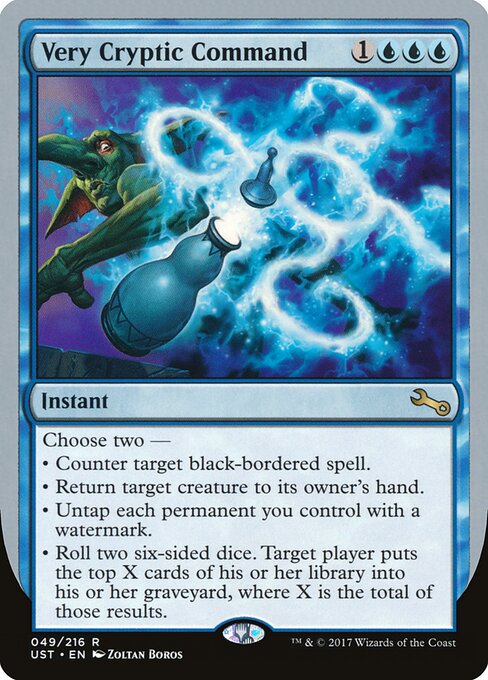 Very Cryptic Command - Unstable Magic card