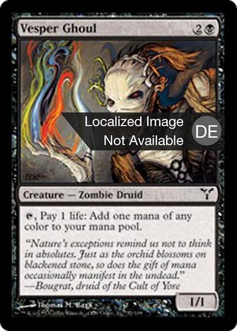 Goule des vêpres (Vesper Ghoul) - Dissension (#57) - Illustrated by Thomas M. Baxa - Magic: The Gathering Card