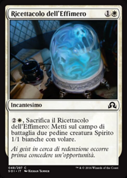 Ricettacolo dell'Effimero (Vessel of Ephemera) - Shadows over Innistrad (#48) - Illustrated by Kieran Yanner - Magic: The Gathering Card