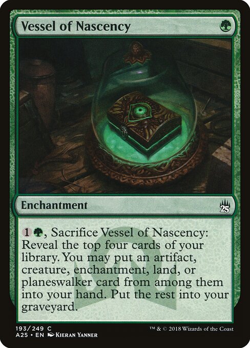 Vessel of Nascency - Masters 25 (#193) - Illustrated by Kieran Yanner - Magic: The Gathering Card