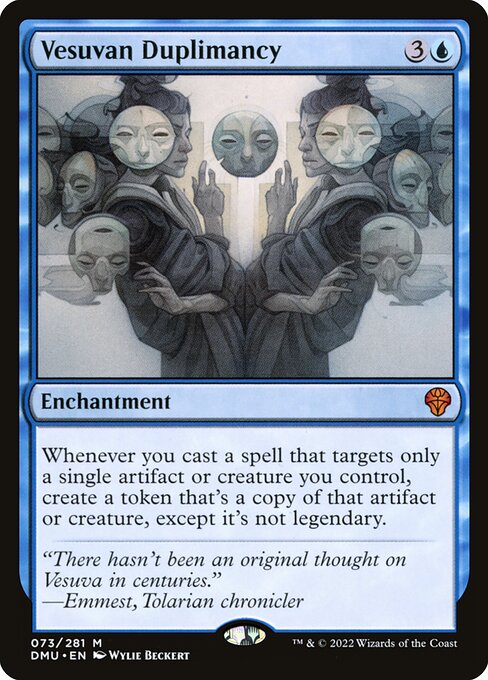 Vesuvan Duplimancy - Dominaria United (#73) - Illustrated by Wylie Beckert - Magic: The Gathering Card