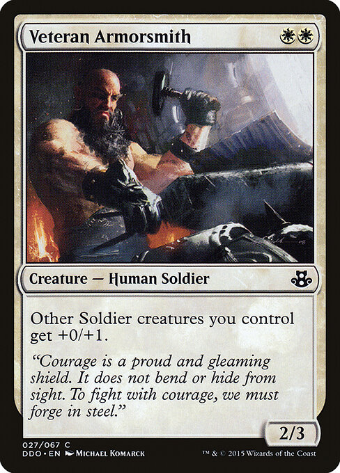 Veteran Armorsmith - Duel Decks: Elspeth vs. Kiora Magic card