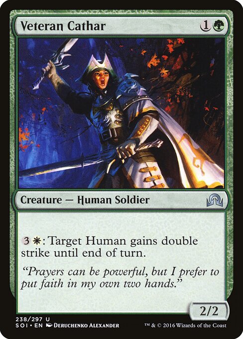 Veteran Cathar - Shadows over Innistrad Magic card
