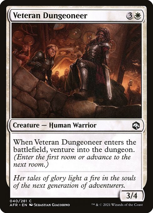 Veteran Dungeoneer - Adventures in the Forgotten Realms Magic card