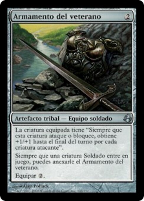 Armamento del veterano (Veteran's Armaments) - Morningtide (#146) - Illustrated by Alan Pollack - Magic: The Gathering Card