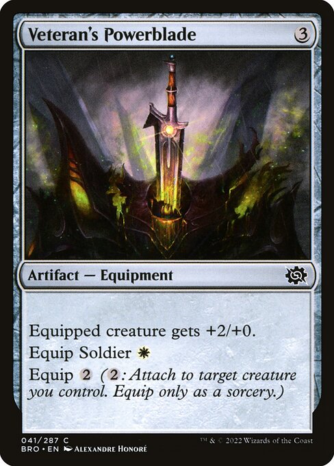 Veteran's Powerblade - The Brothers' War Magic card
