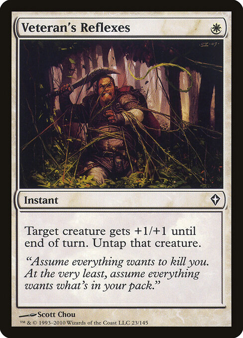 Veteran's Reflexes - Worldwake Magic card