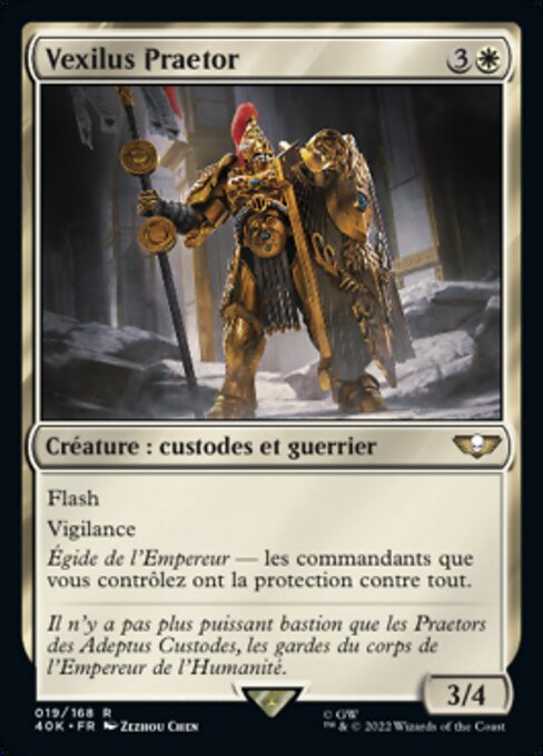 Vexilus Praetor - Warhammer 40,000 Commander (#19) - Illustrated by Zezhou Chen - Magic: The Gathering Card
