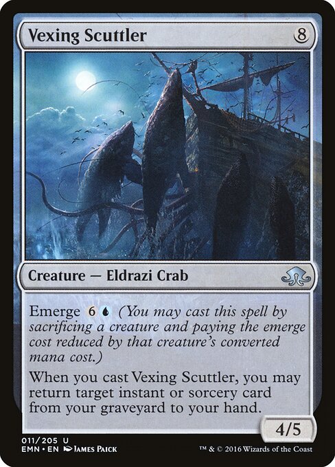 Vexing Scuttler - Eldritch Moon (#11) - Illustrated by James Paick - Magic: The Gathering Card