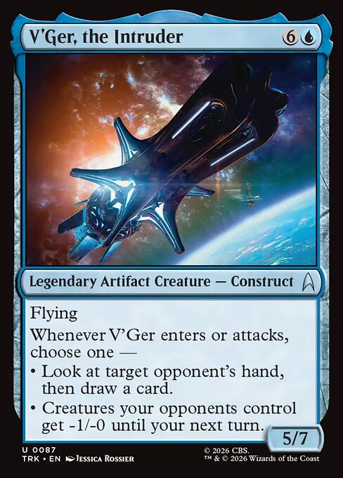 V'Ger, the Intruder - Star Trek (#87) - Illustrated by Jessica Rossier - Magic: The Gathering Card
