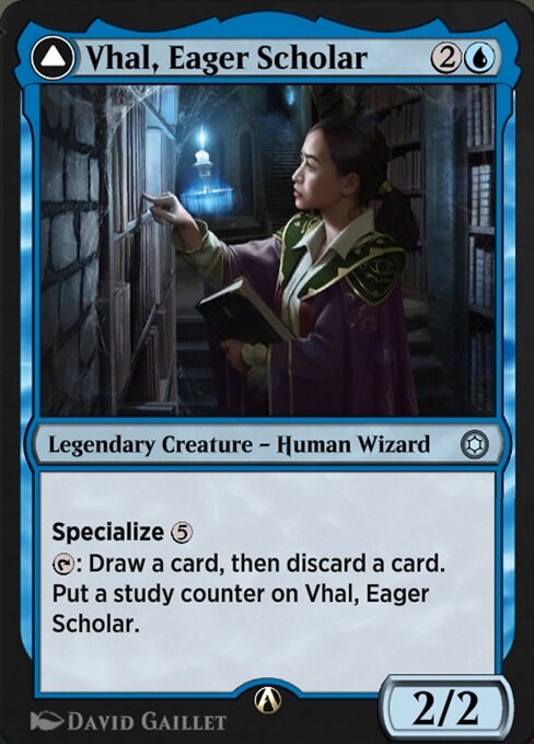 Vhal, Eager Scholar - Alchemy Horizons: Baldur's Gate Magic card
