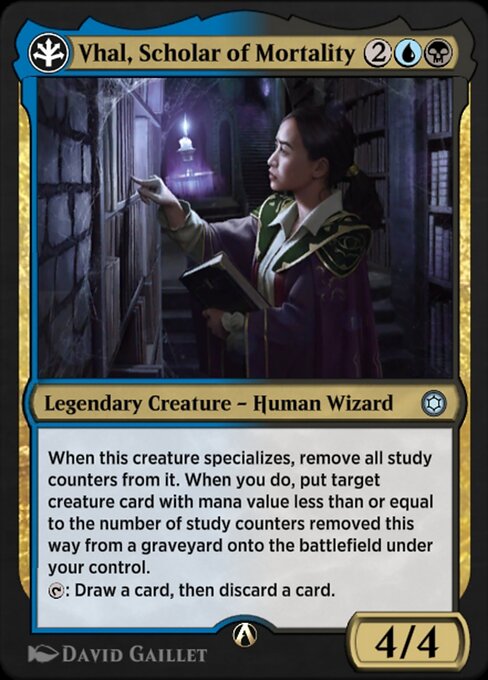 Vhal, Scholar of Mortality - Alchemy Horizons: Baldur's Gate Magic card
