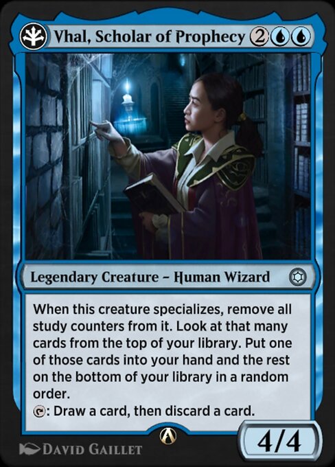 Vhal, Scholar of Prophecy - Alchemy Horizons: Baldur's Gate Magic card