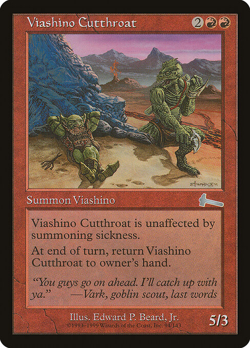 Viashino Cutthroat - Urza's Legacy Magic card