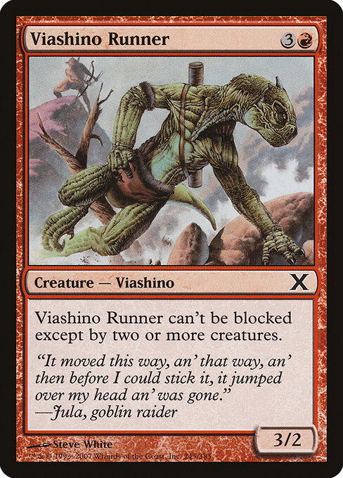 Viashino Runner - Tenth Edition (#245) - Illustrated by Steve White - Magic: The Gathering Card