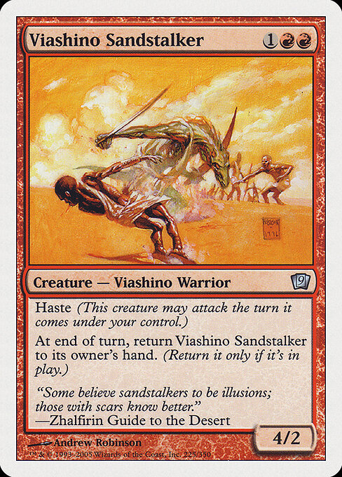 Viashino Sandstalker - Ninth Edition (#225) - Illustrated by Andrew Robinson - Magic: The Gathering Card