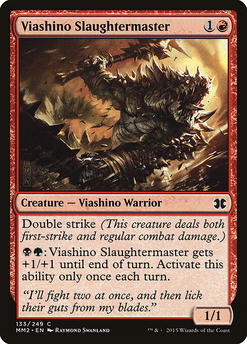Viashino Slaughtermaster - Modern Masters 2015 Magic card
