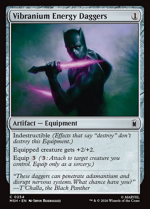 Vibranium Energy Daggers - Marvel Super Heroes Magic card