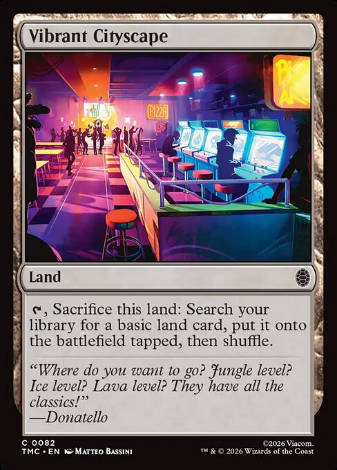 Vibrant Cityscape - Teenage Mutant Ninja Turtles Eternal Magic card