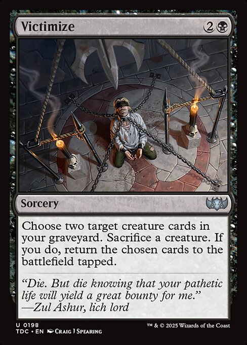 Victimize - Tarkir: Dragonstorm Commander Magic card