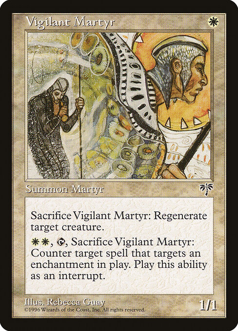 Vigilant Martyr - Mirage Magic card