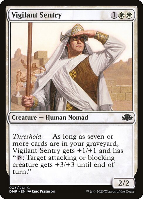 Vigilant Sentry - Dominaria Remastered Magic card