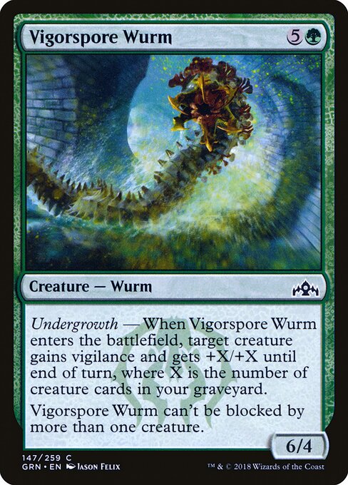 Vigorspore Wurm - Guilds of Ravnica Magic card