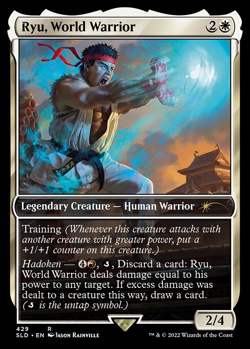 Ryu, World Warrior (Vikya, Scorching Stalwart) - Secret Lair Drop (#429) - Illustrated by Jason Rainville - Magic: The Gathering Card