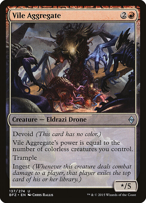 Vile Aggregate - Battle for Zendikar Magic card