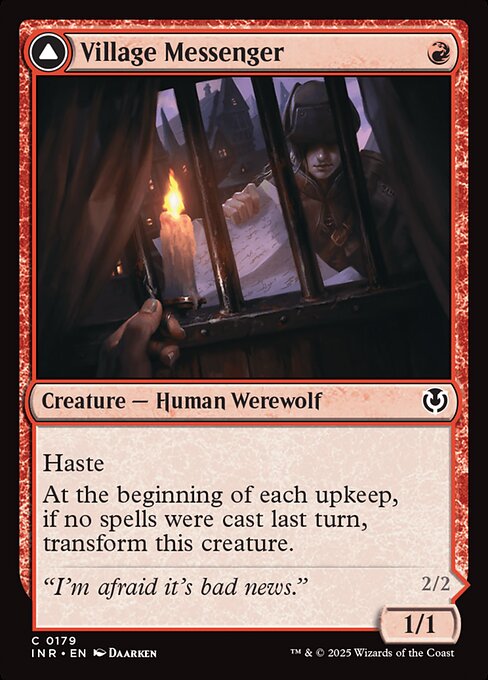Village Messenger // Moonrise Intruder - Innistrad Remastered Magic card