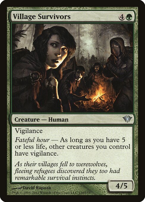 Village Survivors - Dark Ascension Magic card