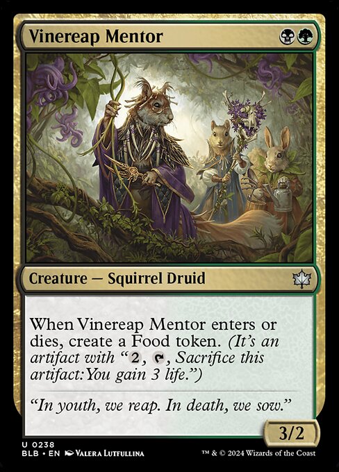 Vinereap Mentor - Bloomburrow Magic card