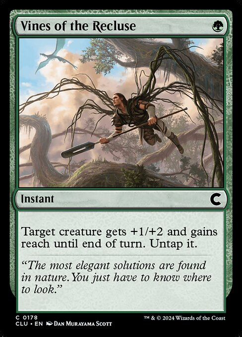 은둔자의 덩굴 (Vines of the Recluse) - Oath of the Gatewatch (#146) - Illustrated by Dan Murayama Scott - Magic: The Gathering Card