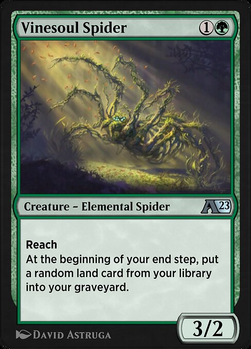 Vinesoul Spider - Alchemy: Dominaria Magic card