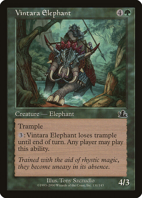 Vintara Elephant - Prophecy Magic card