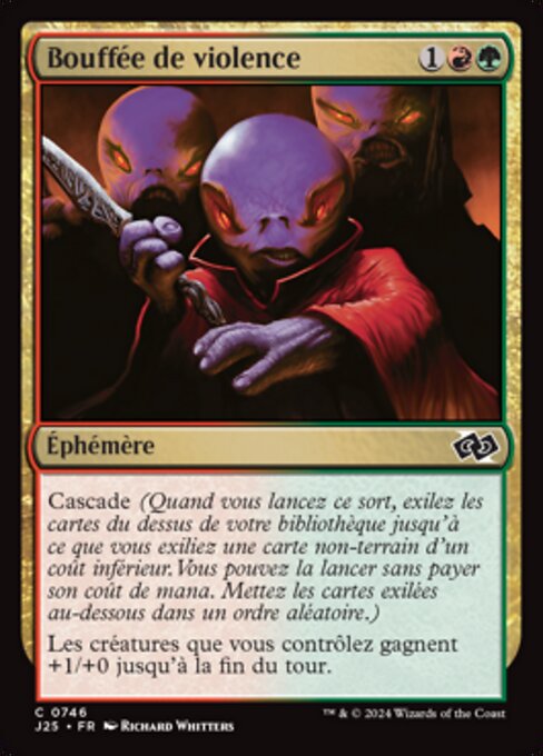 Gewalttätiger Ausbruch (Violent Outburst) - Alara Reborn (#63) - Illustrated by Richard Whitters - Magic: The Gathering Card