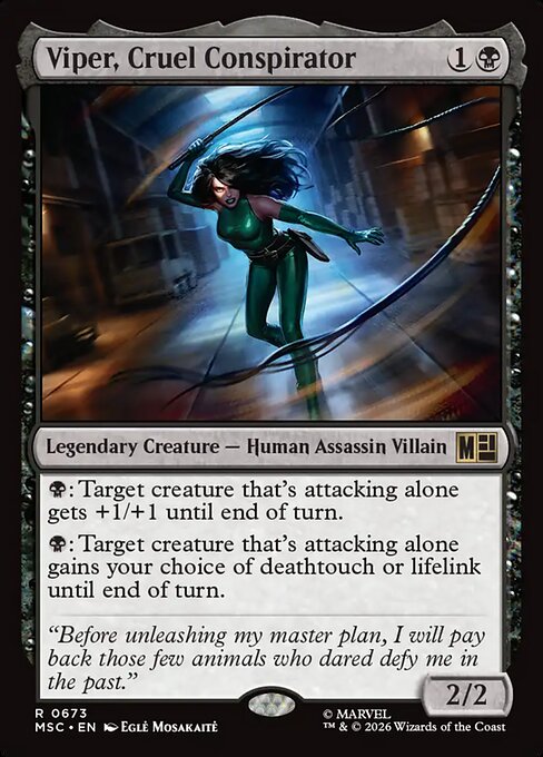 Viper, Cruel Conspirator - Marvel Super Heroes Commander Magic card