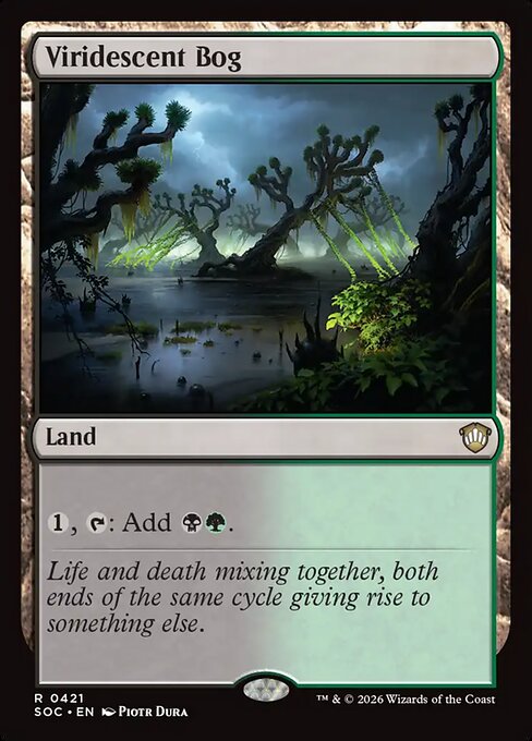 Viridescent Bog - Secrets of Strixhaven Commander Magic card