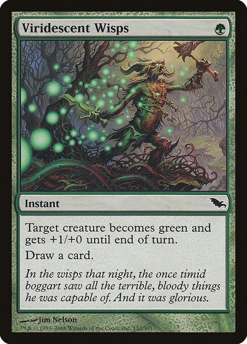 Viridescent Wisps - Shadowmoor Magic card