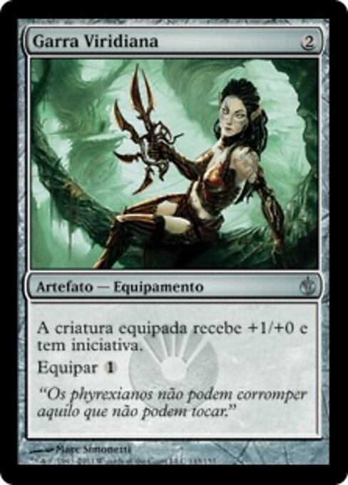 Viridian Claw - Mirrodin Besieged (#143) - Illustrated by Marc Simonetti - Magic: The Gathering Card