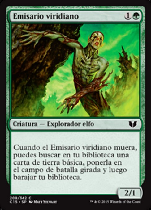 ヴィリジアンの密使 (Viridian Emissary) - Mirrodin Besieged (#95) - Illustrated by Matt Stewart - Magic: The Gathering Card