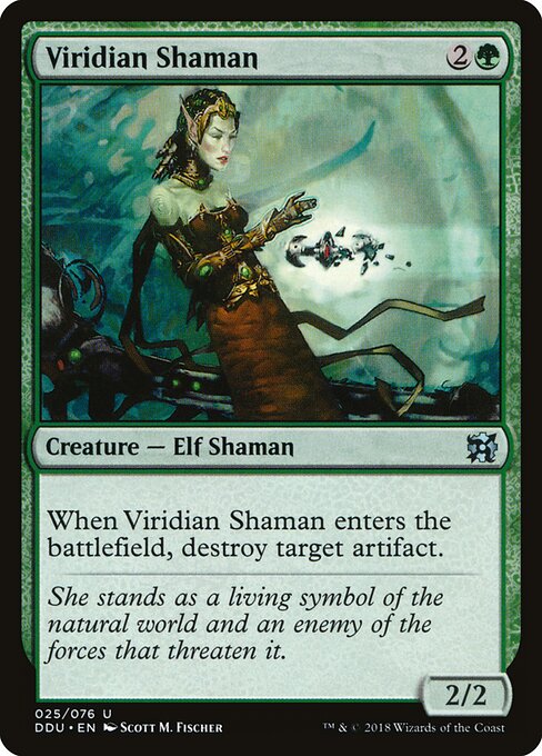 Viridian Shaman - Duel Decks: Elves vs. Inventors Magic card