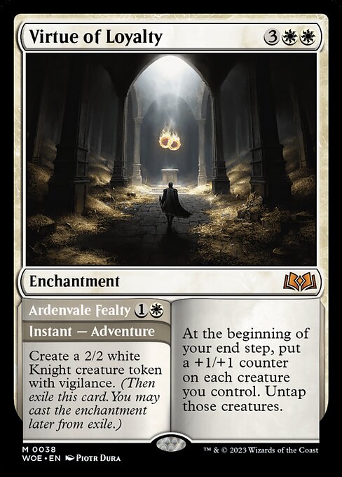 Virtue of Loyalty // Ardenvale Fealty - Wilds of Eldraine Magic card