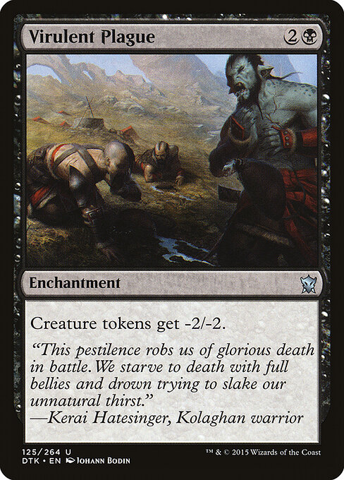 Virulent Plague - Dragons of Tarkir Magic card