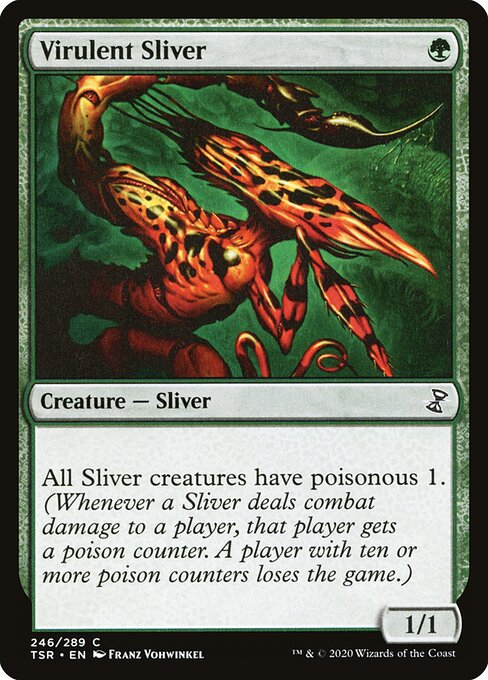 Virulent Sliver - Time Spiral Remastered Magic card