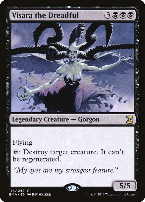 Visara the Dreadful - Onslaught (#179) - Illustrated by Kev Walker - Magic: The Gathering Card