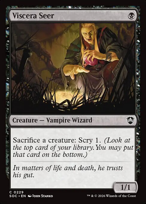 Viscera Seer - Secrets of Strixhaven Commander Magic card